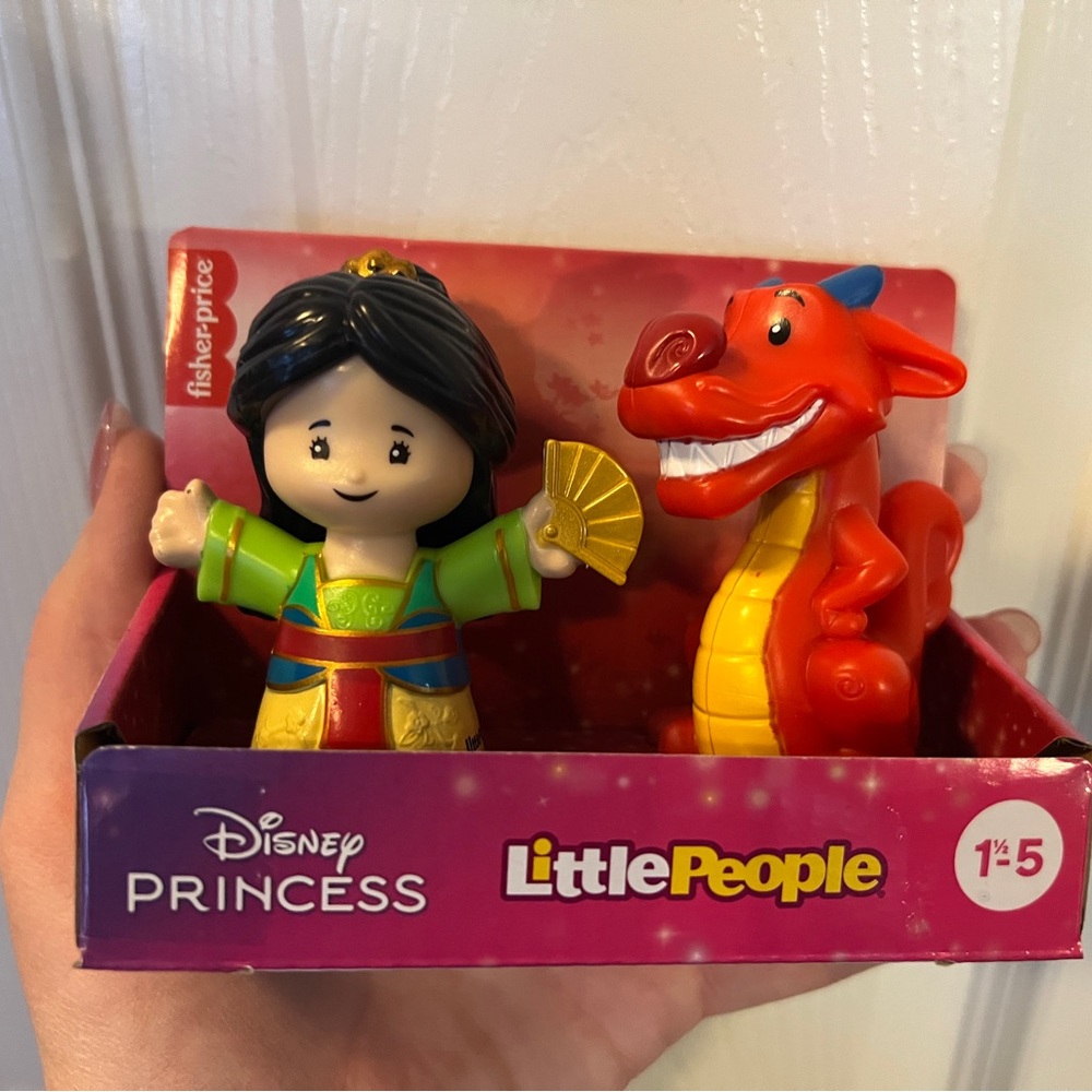 Fisher-Price Disney Princess Little People Mulan & Mushu Toy Set